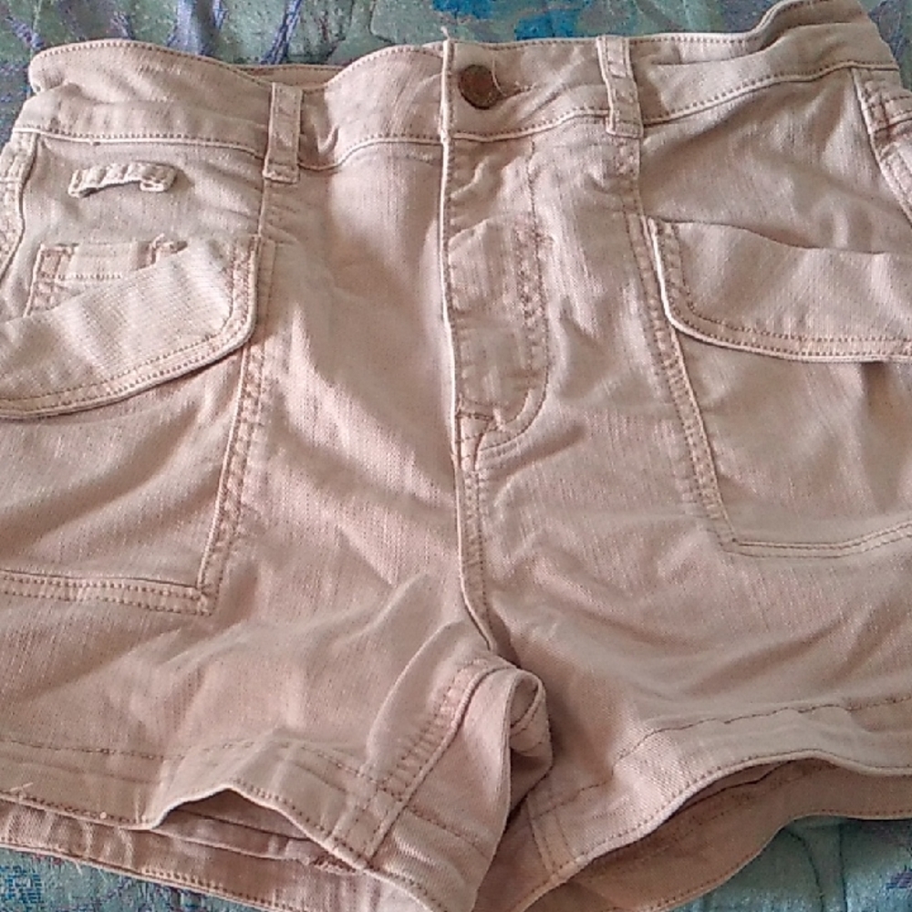 Anthropologie Tan Cargo Shorts 28